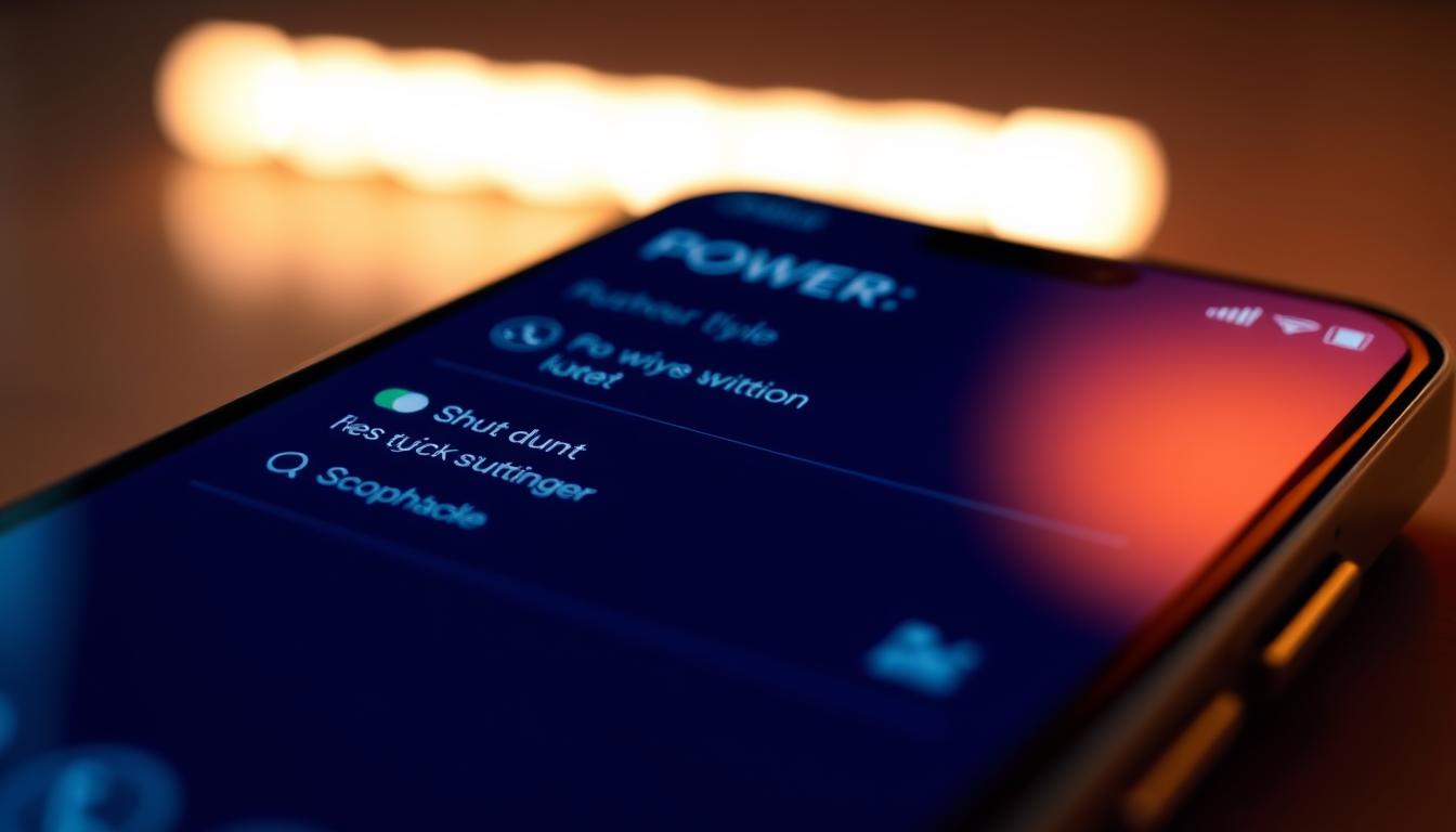Smartphone Ausschaltmenü personalisieren