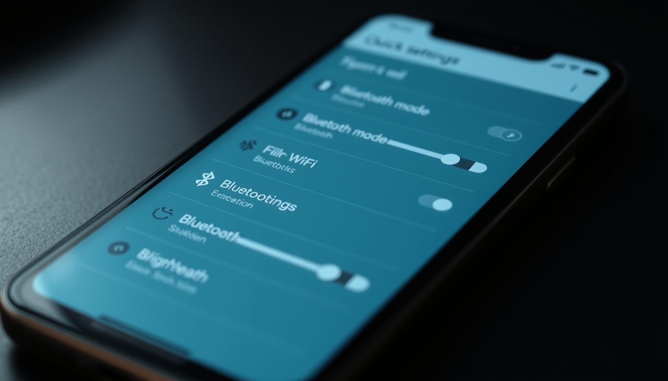 Smartphone Schnelleinstellungen