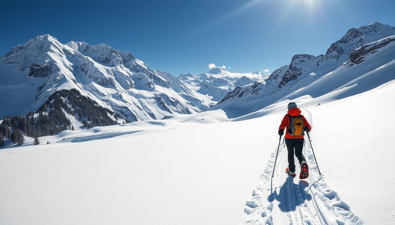 schneeschuhwandern schweiz winteraktivitäten